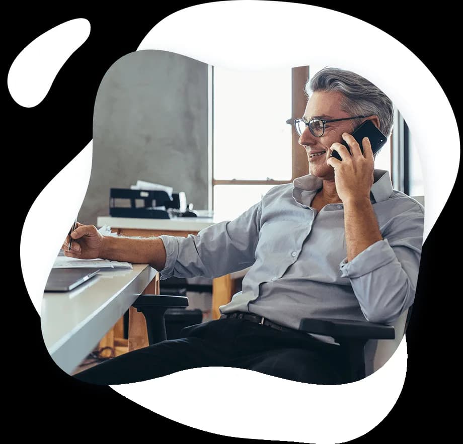 Professional on a call